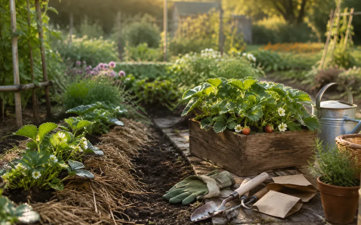 Illustration du guide : Fraisiers en pleine terre ou en jardinière, quelle méthode privilégier