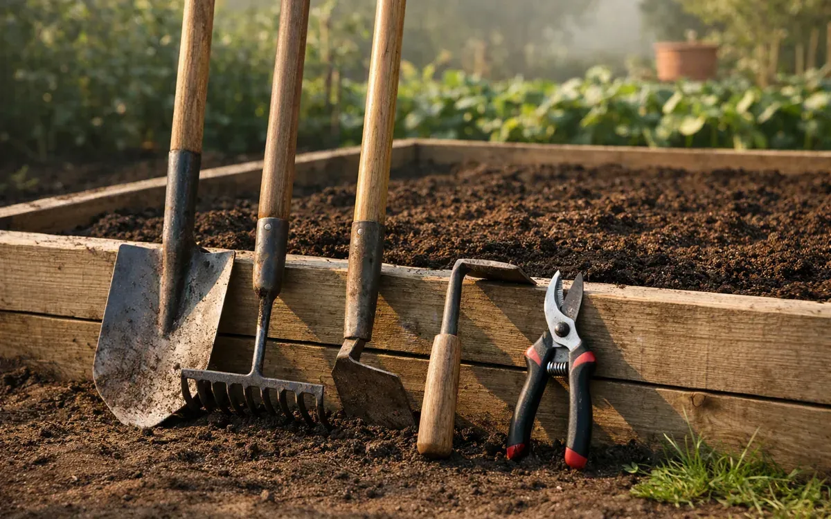 Illustration du guide : Outils de jardinage au potager : lesquels acheter en premier