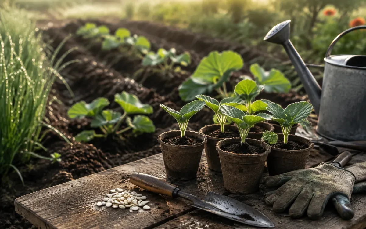 Illustration du guide : Semis en godet ou en pleine terre, comment choisir pour ses courgettes