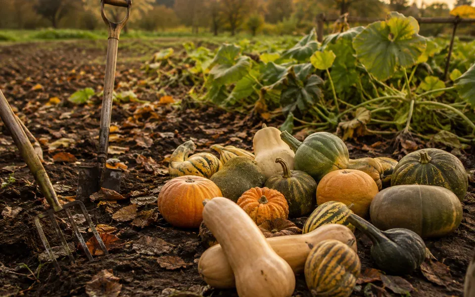 Potager en automne