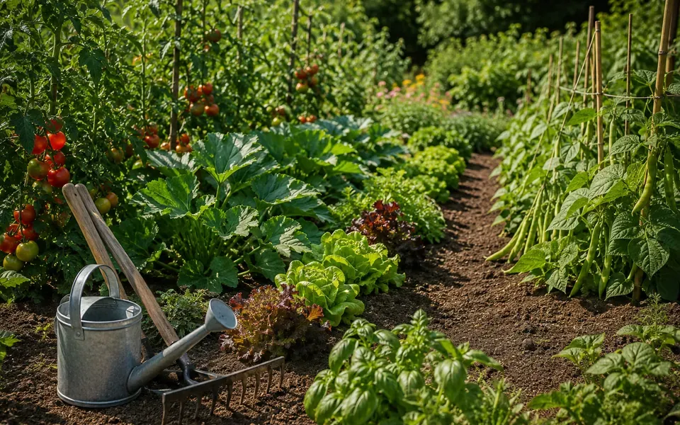 Potager en ete
