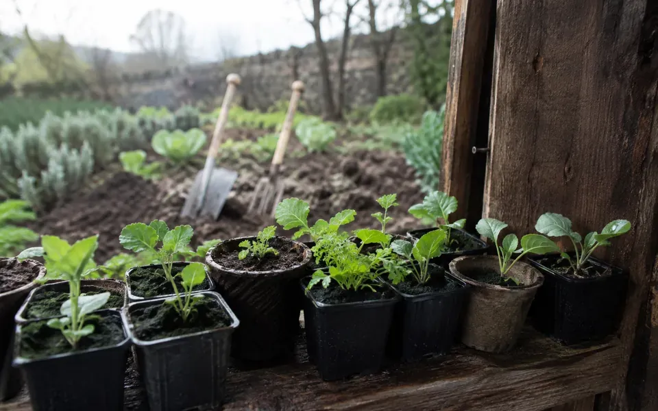 Potager au mois de fevrier