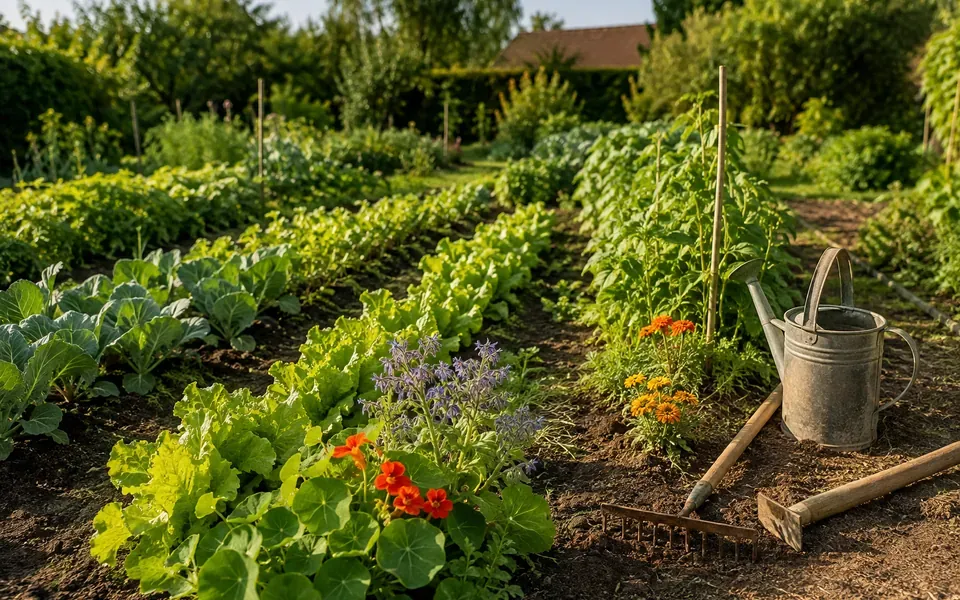 Potager au mois de juin