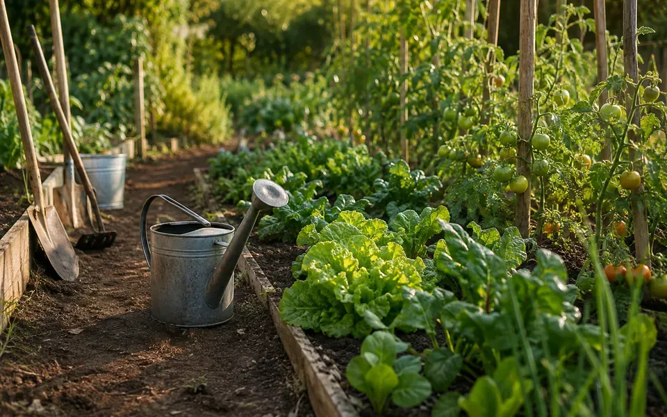 Potager au mois de mai