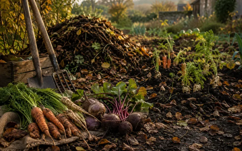 Potager au mois d'octobre